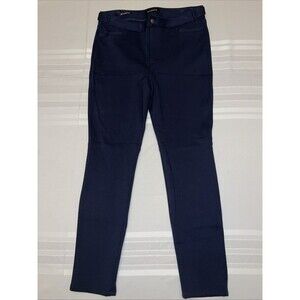 Talbots Womens Lexington Pants Size 6P Navy Blue High Rise Straight Leg Stretch